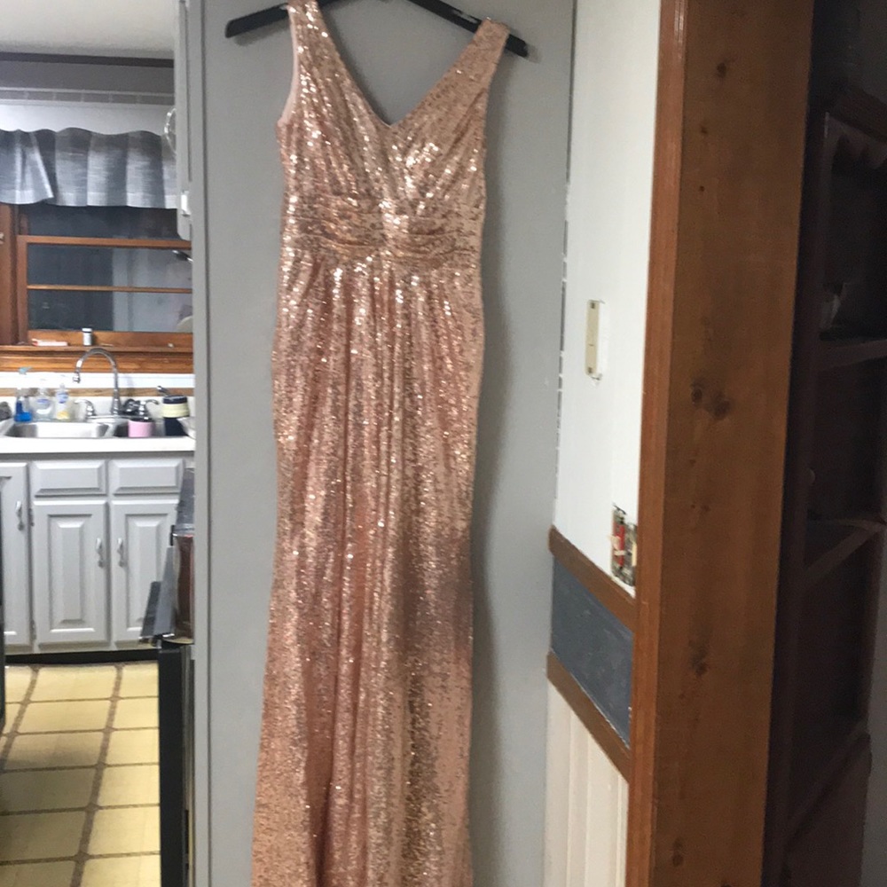 Women’s Rose Gold All Sequin dress